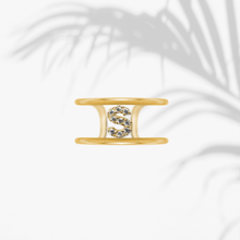 Carica l'immagine nel visualizzatore di Gallery, Anello Soulshine Donna Personalizzabile in Argento 925 e Zirconi Dorato e Bianco