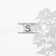 Carica l'immagine nel visualizzatore di Gallery, Anello Soulshine Donna Personalizzabile in Argento 925 e Zirconi Dorato e Bianco