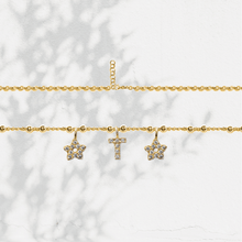 Carica l'immagine nel visualizzatore di Gallery, Collana Soulshine Personalizzata con Stelle e Iniziale in Argento 925 e Zirconi