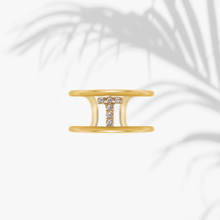Carica l'immagine nel visualizzatore di Gallery, Anello Soulshine Donna Personalizzabile in Argento 925 e Zirconi Dorato e Bianco