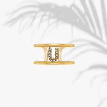 Carica l'immagine nel visualizzatore di Gallery, Anello Soulshine Donna Personalizzabile in Argento 925 e Zirconi Dorato e Bianco