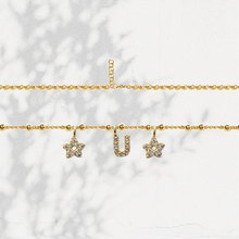 Carica l'immagine nel visualizzatore di Gallery, Collana Soulshine Personalizzata con Stelle e Iniziale in Argento 925 e Zirconi