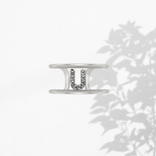 Carica l'immagine nel visualizzatore di Gallery, Anello Soulshine Donna Personalizzabile in Argento 925 e Zirconi Dorato e Bianco