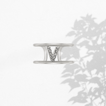 Carica l'immagine nel visualizzatore di Gallery, Anello Soulshine Donna Personalizzabile in Argento 925 e Zirconi Dorato e Bianco