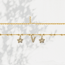 Carica l'immagine nel visualizzatore di Gallery, Collana Soulshine Personalizzata con Stelle e Iniziale in Argento 925 e Zirconi