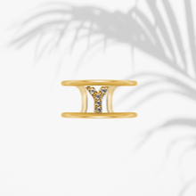 Carica l'immagine nel visualizzatore di Gallery, Anello Soulshine Donna Personalizzabile in Argento 925 e Zirconi Dorato e Bianco
