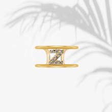 Carica l'immagine nel visualizzatore di Gallery, Anello Soulshine Donna Personalizzabile in Argento 925 e Zirconi Dorato e Bianco