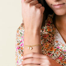 Carica l'immagine nel visualizzatore di Gallery, Bracciale Oceano Donna Argento 925 con perla Swarovski e sole Dorato