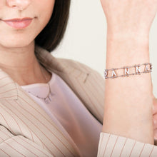 Carica l'immagine nel visualizzatore di Gallery, Bracciale Soulshine Dorato Personalizzato Catena Morbida in Argento 925 e Zirconi