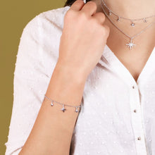 Carica l'immagine nel visualizzatore di Gallery, Bracciale Tramontana Donna argento 925 con Rose Dei Venti Pendenti