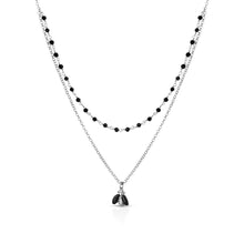 Carica l'immagine nel visualizzatore di Gallery, Collana Virtù in argento e zirconi con Ciondolo Ape