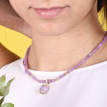 Carica l'immagine nel visualizzatore di Gallery, Collana Positano Glicine con pietre naturali