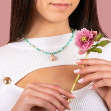 Carica l'immagine nel visualizzatore di Gallery, Collana Positano Verde Acqua con pietre naturali