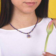 Carica l'immagine nel visualizzatore di Gallery, Collana Positano Viola con pietre naturali
