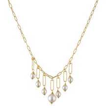 Carica l'immagine nel visualizzatore di Gallery, Collana Oceano Perle Swarovski pendenti