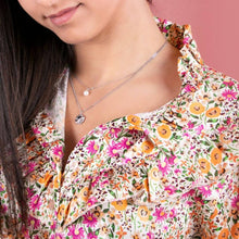 Carica l'immagine nel visualizzatore di Gallery, Collana Oceano doppia catena con perla e cuore