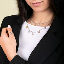 Carica l'immagine nel visualizzatore di Gallery, Collana Geometrie con pendenti in argento 925