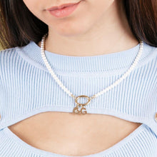 Carica l'immagine nel visualizzatore di Gallery, Collana Mediterraneo con Perle e Argento 925 Incontro Speciale Dorata o Bianca