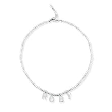 Carica l'immagine nel visualizzatore di Gallery, Collana Mediterraneo con Perle e Argento 925 con NOMI Dorata o Bianca