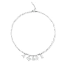 Carica l'immagine nel visualizzatore di Gallery, Collana Mediterraneo con Perle e Argento 925 con NOMI Dorata o Bianca