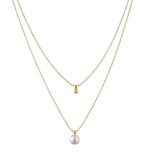 Carica l'immagine nel visualizzatore di Gallery, Collana Oceano con 2 fili Perla e Sfera
