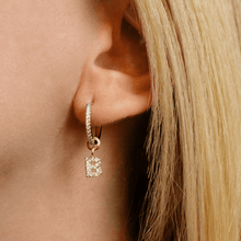 Carica l'immagine nel visualizzatore di Gallery, Orecchini Soulshine Argento 925 e Zirconi Dorato Personalizzabile
