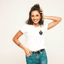 Carica l'immagine nel visualizzatore di Gallery, Collana Virtù in argento e zirconi con Ciondolo Cuore Sacro multicolor