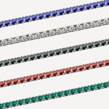 Carica l'immagine nel visualizzatore di Gallery, Bracciale Tennis Frammenti in Argento 925 e Zirconi in Vari Colori