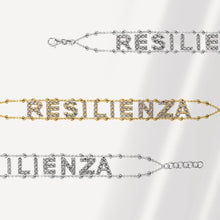 Carica l&#39;immagine nel visualizzatore di Gallery, Bracciale Soulshine Donna Personalizzato Resilienza Catena Morbida in Argento 925 e Zirconi

