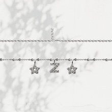 Carica l&#39;immagine nel visualizzatore di Gallery, Collana Soulshine Personalizzata con Stelle e Iniziale in Argento 925 e Zirconi
