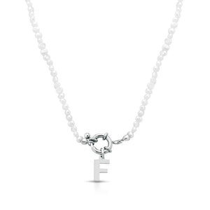 MIORE Collana Donna Con Perla Naturale E Catenina In Argento 925, Lunga 45 Cm, Placcata Oro 18KT, Confezione Regalo Elegante